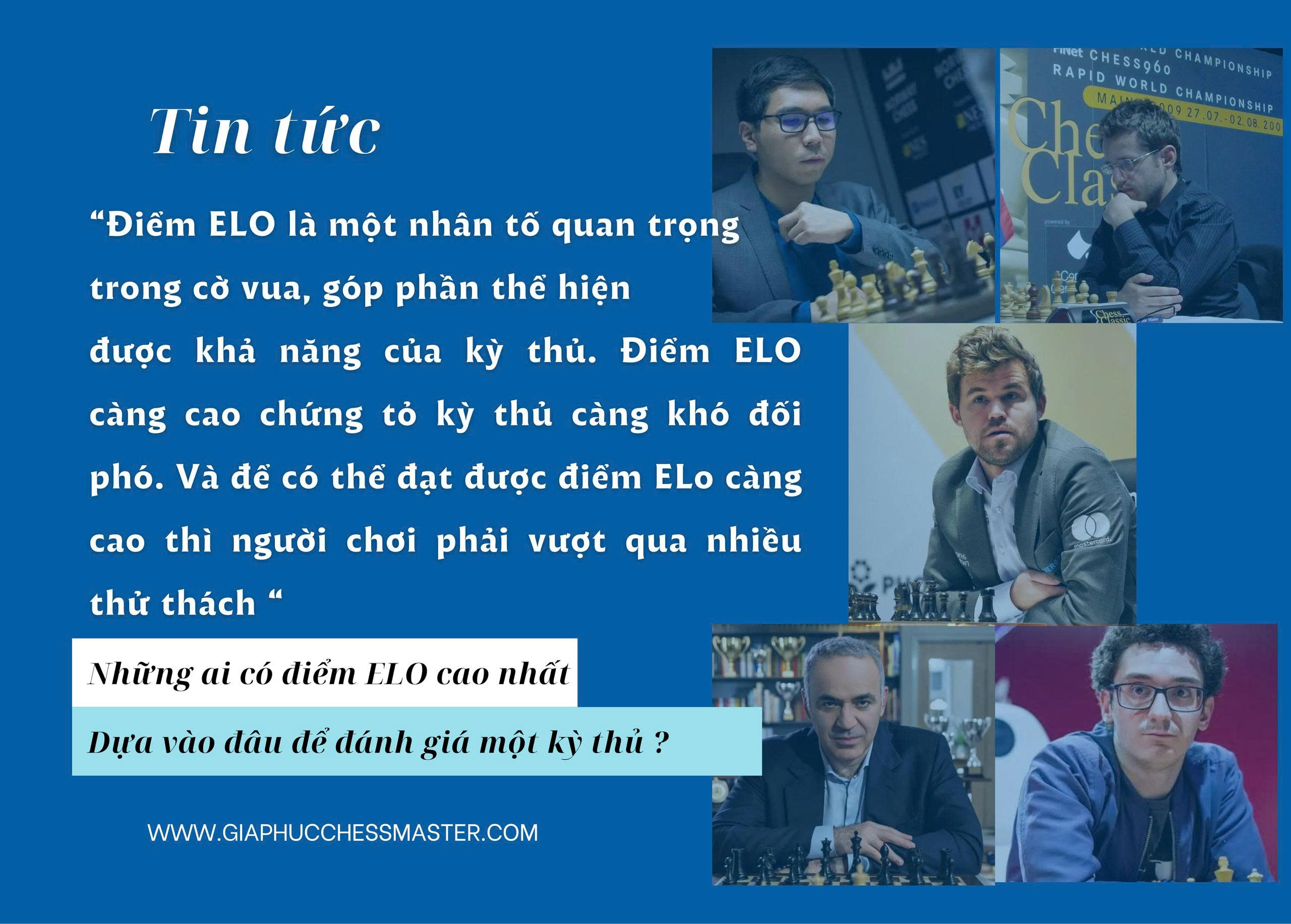 Top 5 Đại Kiện Tướng Có Điểm Elo Cao Nhất Thế Giới