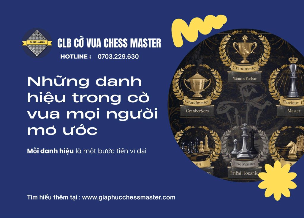 NHỮNG DANH HIỆU TRONG CỜ VUA MÀ MỌI NGƯỜI AO ƯỚC